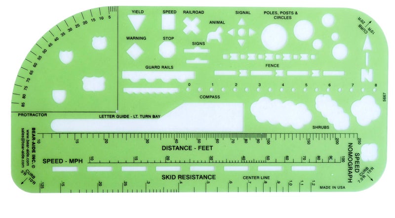 Crime Scene Traffic Drawing Template - for Accident Reconstruction - Image 4